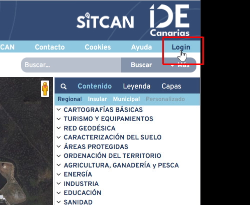 Login del visor